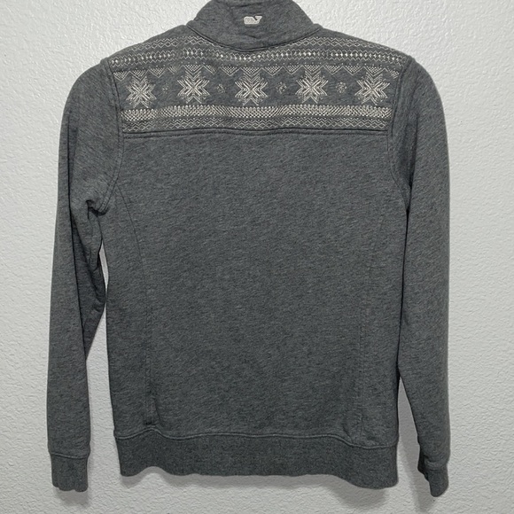 Vineyard Vines Snowflake Embroidered Shep 1/4 Zip Womens Size XXS - Picture 2 of 6